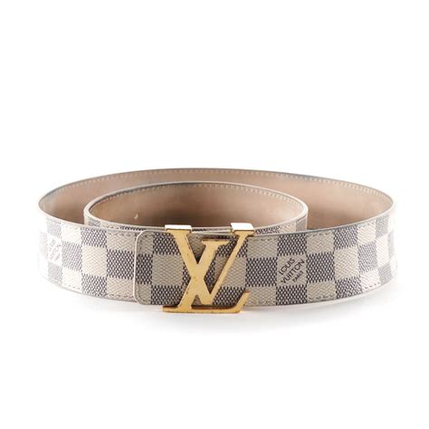 louis vuitton white damier belt fake|louis vuitton white checkered belt.